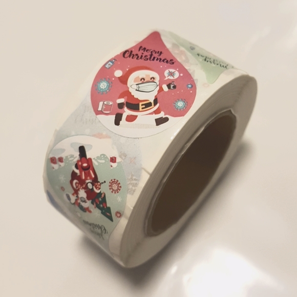 🎅🏼500 pcs Merry Christmas Stickers Santa Claus Stickers Thank You Stickers - Picture 2 of 7